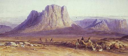 The Camel Train, Condessi, Mount Sinai de Edward Lear