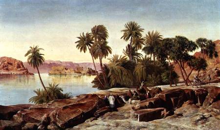 Philae on the Nile de Edward Lear