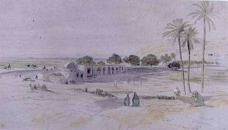 The Wadi, Es-Sioot, Egypt, 1854 (w/c, pen & de Edward Lear