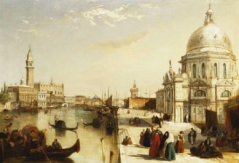 Der Canal Grande mit Santa Maria Della Salute, Venedig. de Edward Pritchett