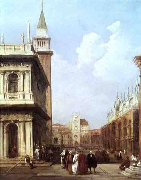 Venice from the Piazzetta looking towards Codussi's Clock Tower de Edward Pritchett
