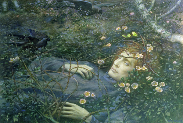 'Oh What's That in the Hollow?' de Edward Robert Hughes