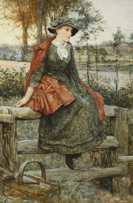 Der Rote Umhang, 1883 de Edward Killingworth Johnson