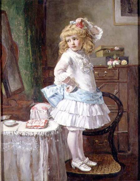The New Party Frock de Edwin Thomas Roberts