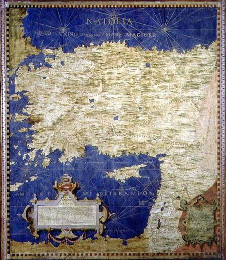 Map of Sixteenth Century Turkey de Egnazio Bonsignori