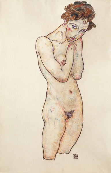 Stationary female act. de Egon Schiele