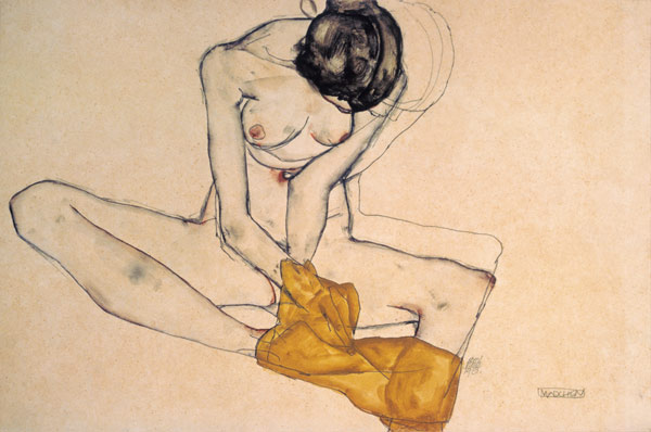 Desnudo femenino de Egon Schiele