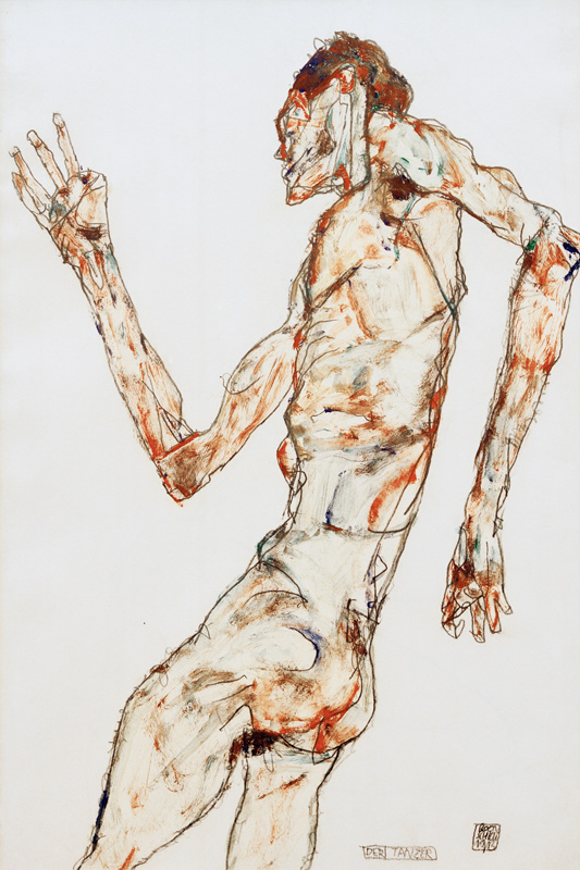 The Dancer de Egon Schiele