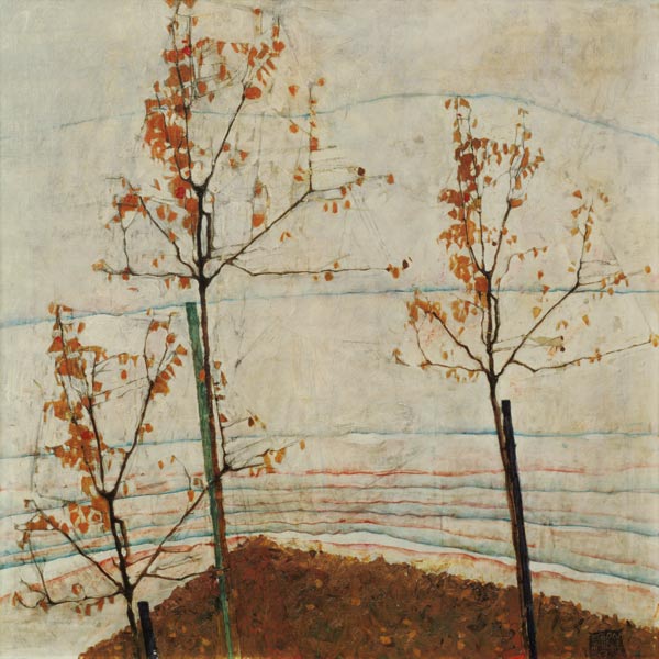 Árboles de otoño de Egon Schiele