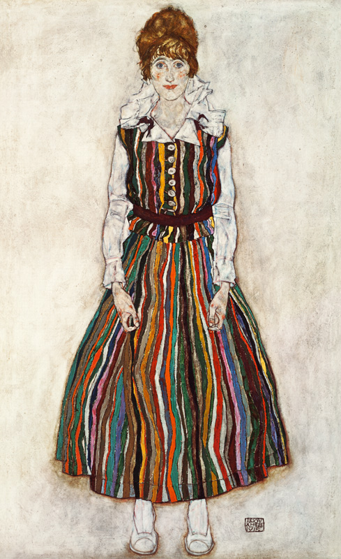 Portrait of Edith Schiele, the artist's wife de Egon Schiele