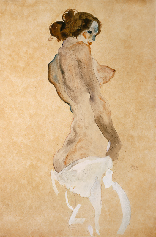 Standing Female Nude de Egon Schiele