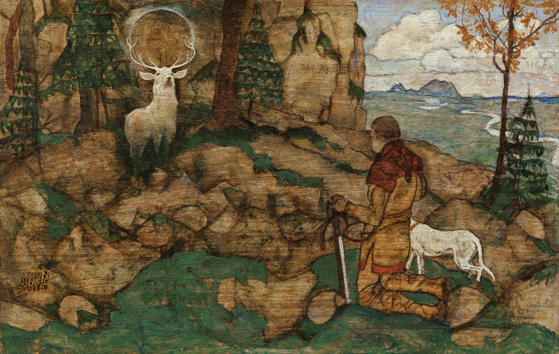 The vision of Saint Hubert de Egon Schiele
