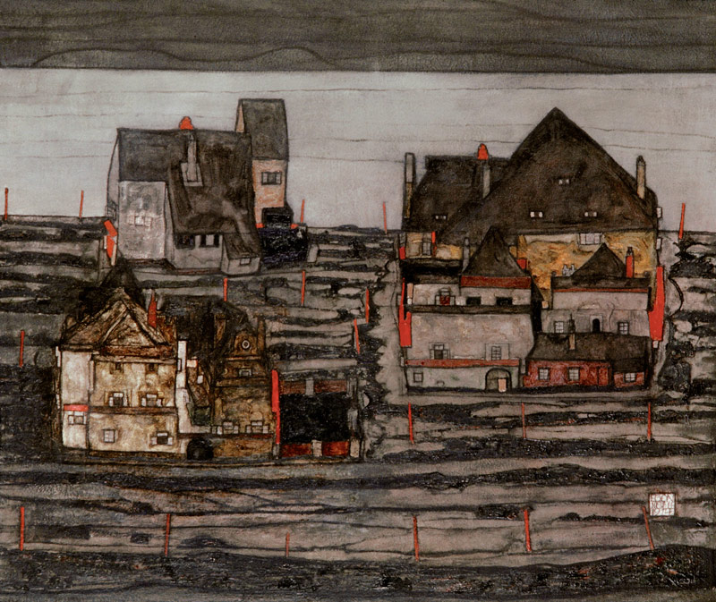 Suburb I. de Egon Schiele