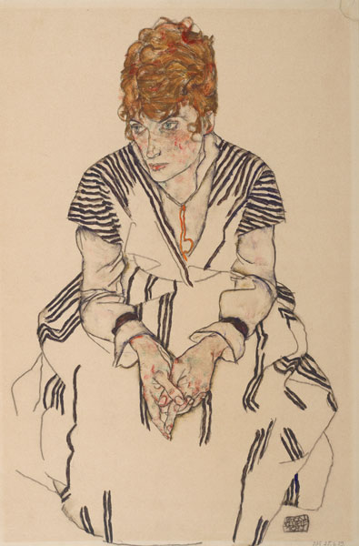 Portrait of the Artist's Sister-in-Law, Adele Harms de Egon Schiele
