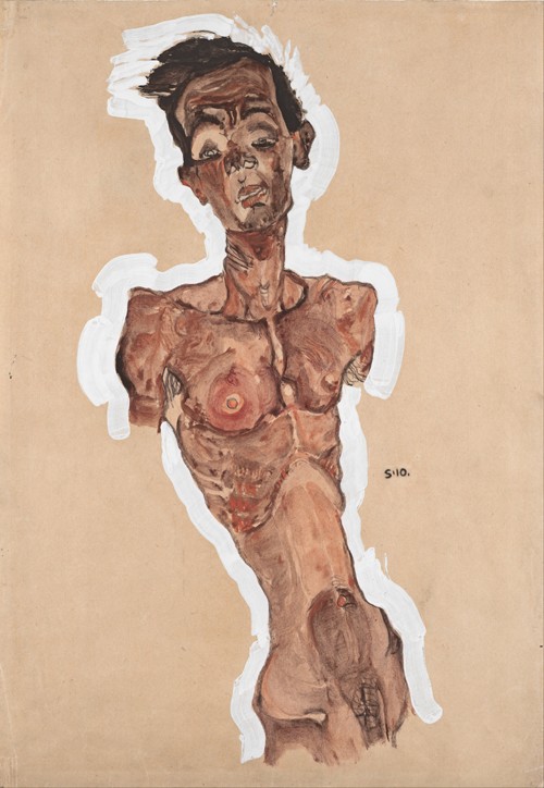 Nude Self-Portrait de Egon Schiele