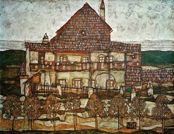 House with Shingle Roof (Old House II) de Egon Schiele