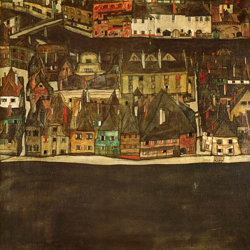 Krumau on the Molde, The Small City de Egon Schiele