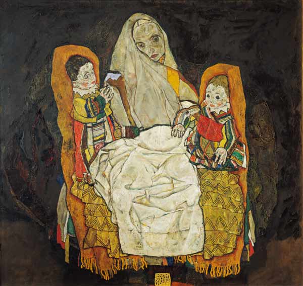 Mother with two children de Egon Schiele