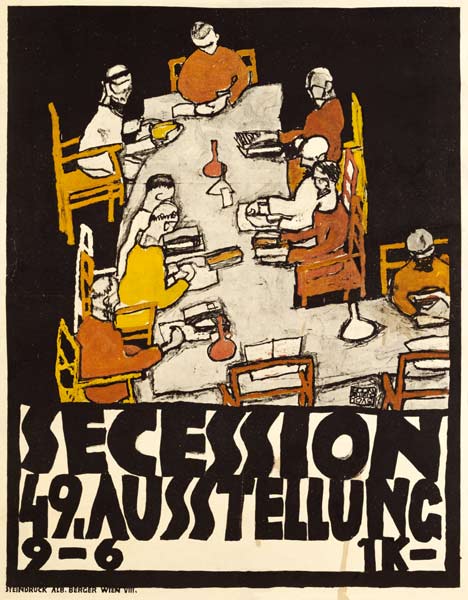 Poster for the 19th secession exhibition de Egon Schiele