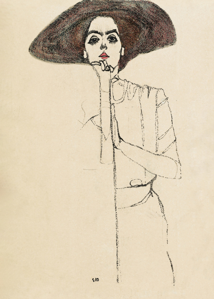Portrait of a Woman 1910 de Egon Schiele