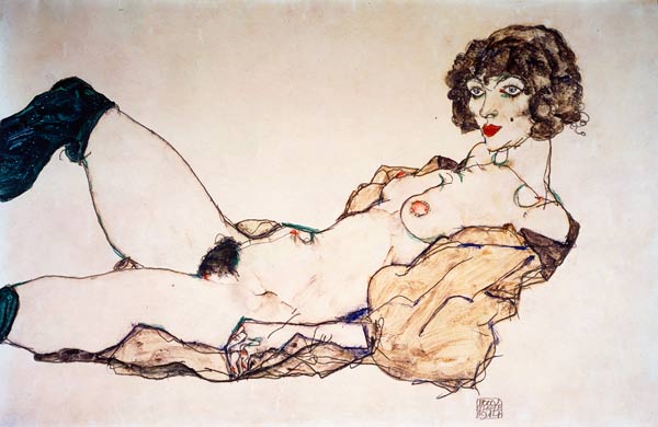 Reclining Nude de Egon Schiele