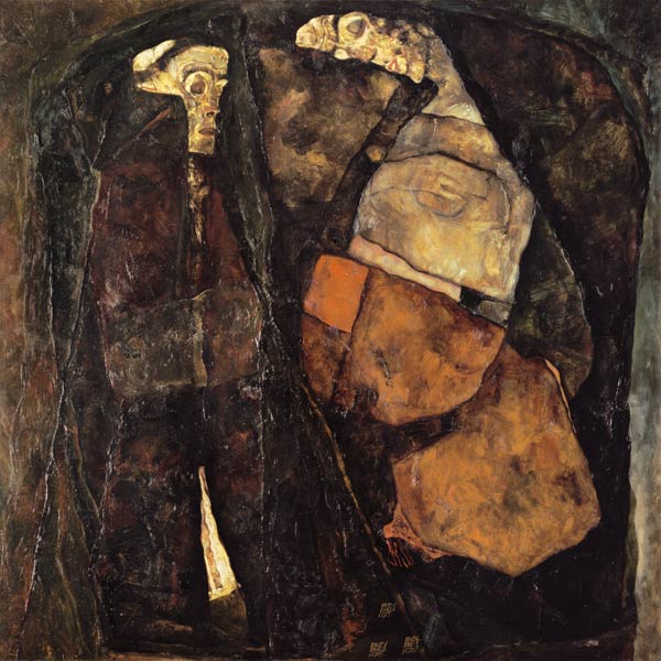 Pregnant woman and death. de Egon Schiele
