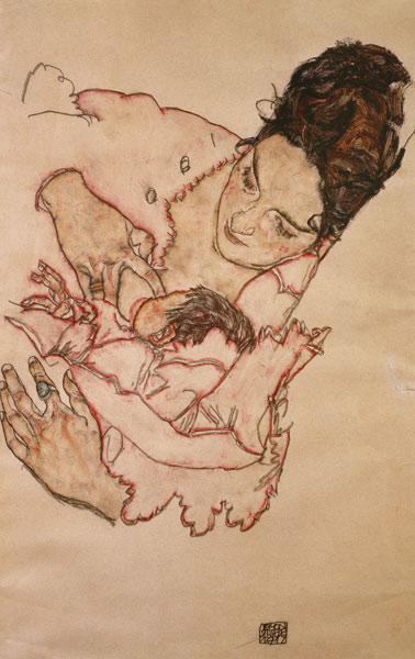 Madre tranquilizadora (Stephanie Grünwald) de Egon Schiele