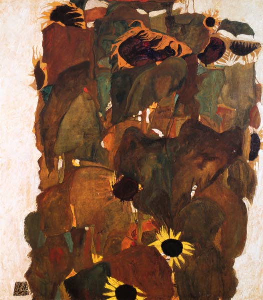 Sunflowers II, 1911 de Egon Schiele