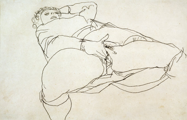Woman Masturbating de Egon Schiele