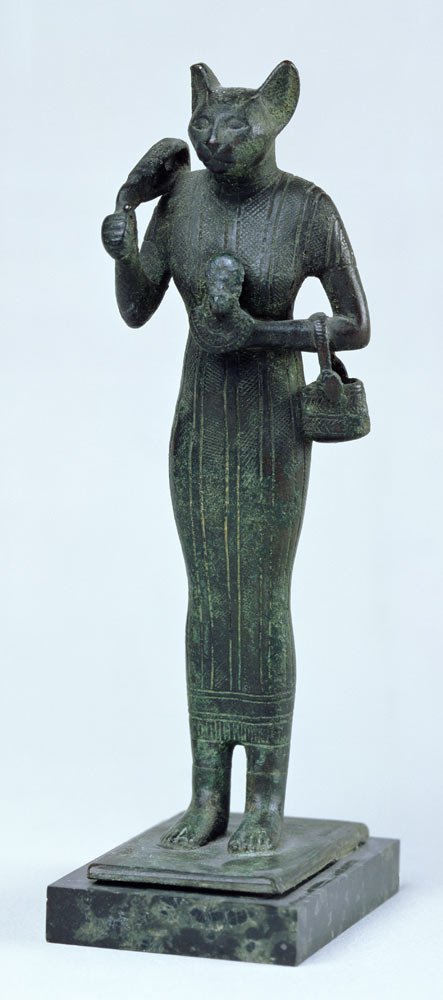 Statuette of the goddess Bastet, Third Intermediate Period de Egyptian