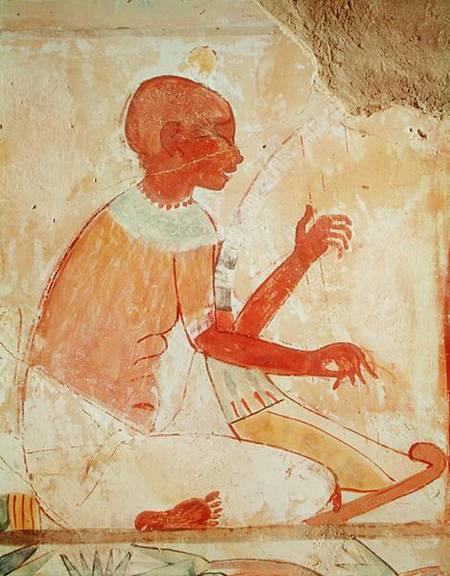 Blind Harpist Singing, from the Tomb of Nakht, New Kingdom de Egyptian