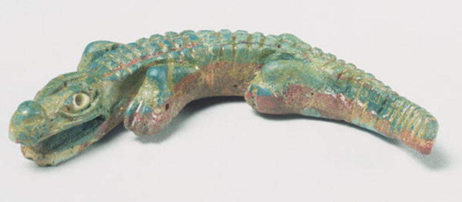 Crocodile, Late Ptolemaic Period to Roman Period, 1st century BC-1st century AD (coloured glass) de Egyptian