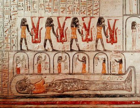 Detail from the Book of the Earth New Kingdom de Egyptian