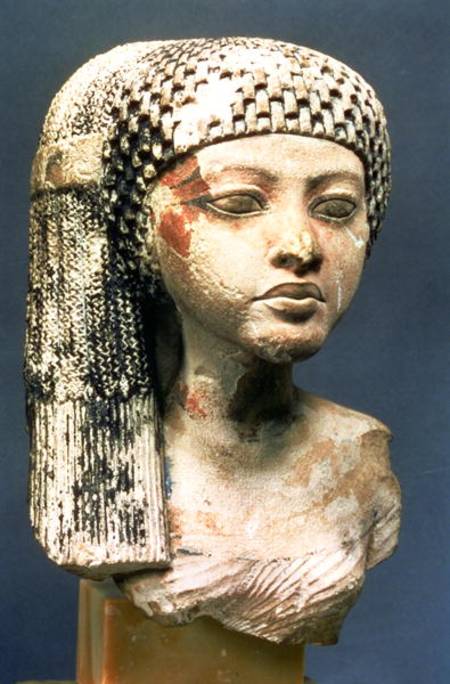 Head of a Princess from the family of Akhenaten, New Kingdom de Egyptian