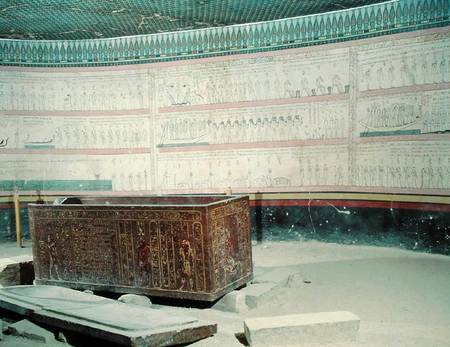 Interior of the tomb of Tuthmosis III (c.1490-39 BC) New Kingdom (photo) de Egyptian
