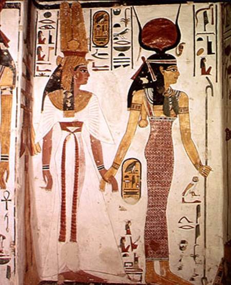 Isis and Nefertari, from the Tomb of Nefertari, New Kingdom de Egyptian