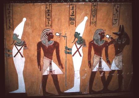 Mural in the tomb of Thutmosis IV (c.1400-1390 BC) de Egyptian