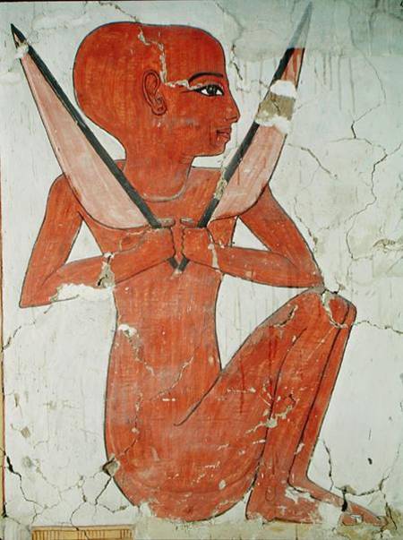 Naos deity, from the Tomb of Nefertari, New Kingdom de Egyptian