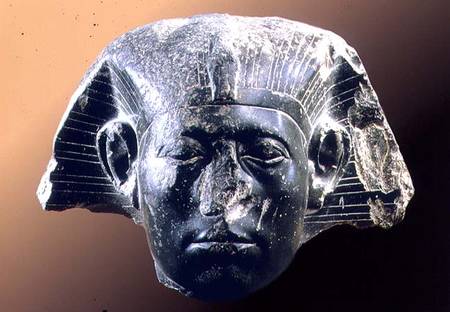 Portrait head of Sesostris III (1878-43 BC) from a sphinx de Egyptian