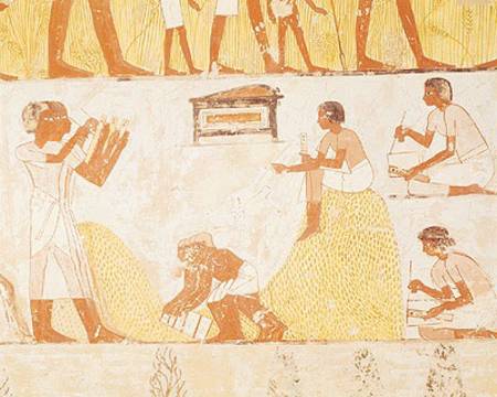 Recording the harvest, from the Tomb of Menna de Egyptian