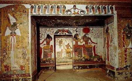 Two rooms from the Tomb of Nefertari (photo) de Egyptian