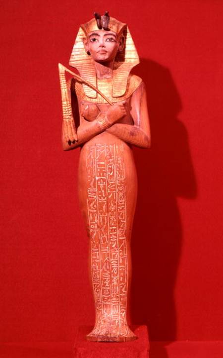 Shabti figure of the king from the Tomb of Tutankhamun (c.1370-1352 BC) New Kingdom de Egyptian