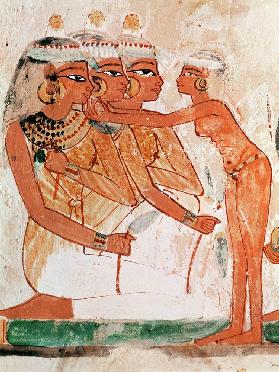 The Women's Toilet, from the Tomb of Nakht, New Kingdom