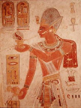 Ramesses III (c.1184-1153 BC) in battle dress, from the Tomb of Ramesses III, New Kingdom