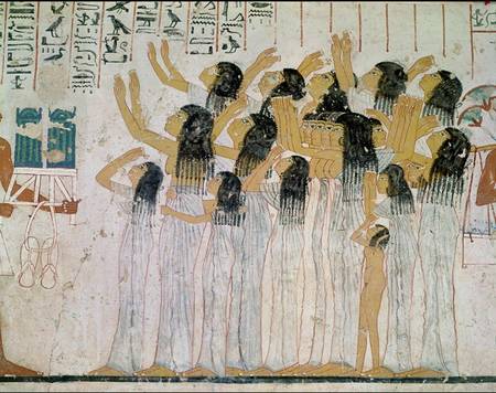 Weeping Women in a Funeral Procession, from the Tomb-Chapel of Ramose, Vizier and Governor of Thebes de Egyptian