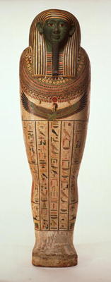 The sarcophagus of Psamtik I (664-610 BC) Late Period (painted wood) (for details see 95060-64) de Egyptian 26th Dynasty