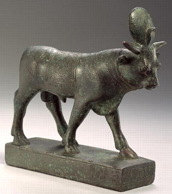 Apis bull, Late Period (solid cast bronze) de Egyptian 26th Dynasty