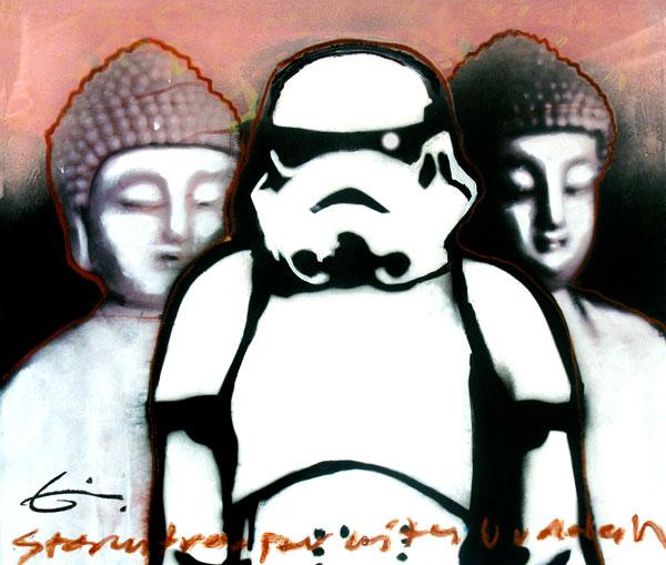 Stormtrooper And Buddah