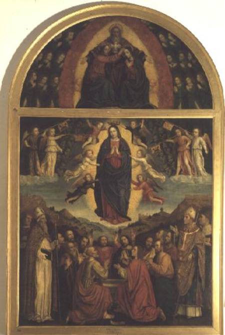 The Assumption (Maria Himmelfahrt) (altarpiece) de eigentl. Ambrogio da Fossano um Bergognone