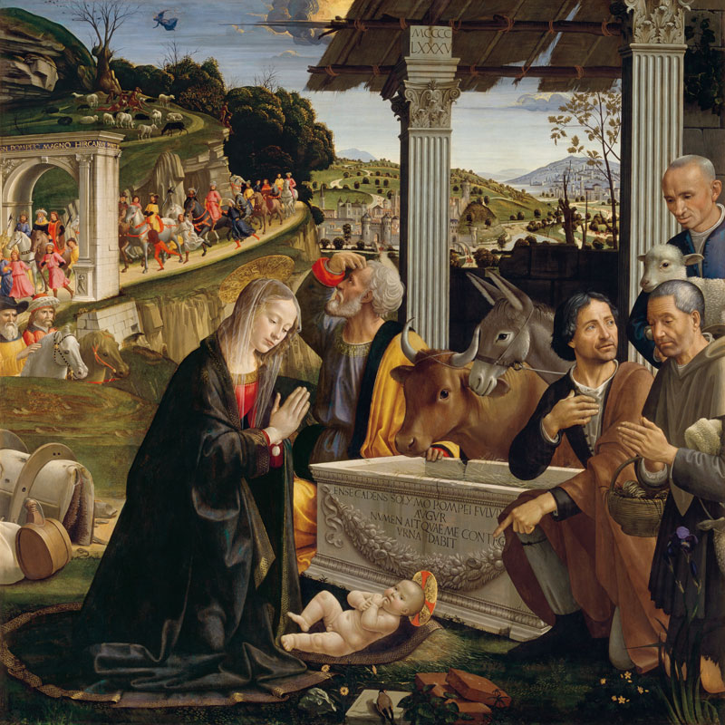 Adoration of Shepherds de  (eigentl. Domenico Tommaso Bigordi) Ghirlandaio Domenico